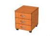 ТФ210 Тумба мобильная с 3-мя ящ.